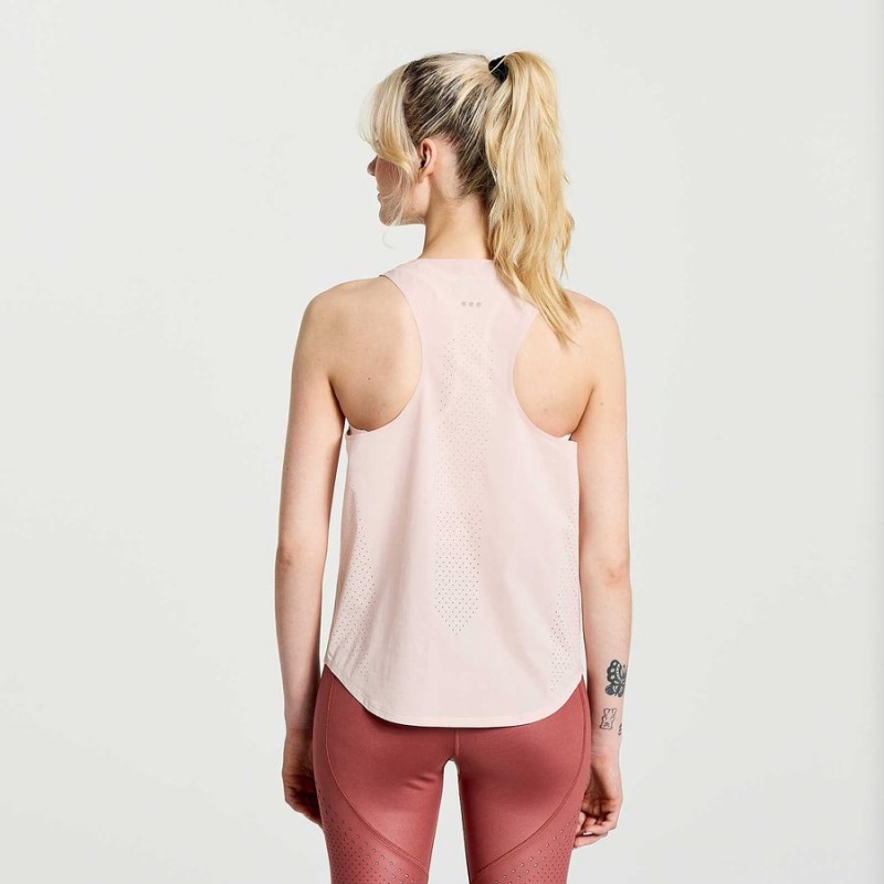 Rose Saucony Pinnacle Women's Tank Top | Philippines S64203-Q79