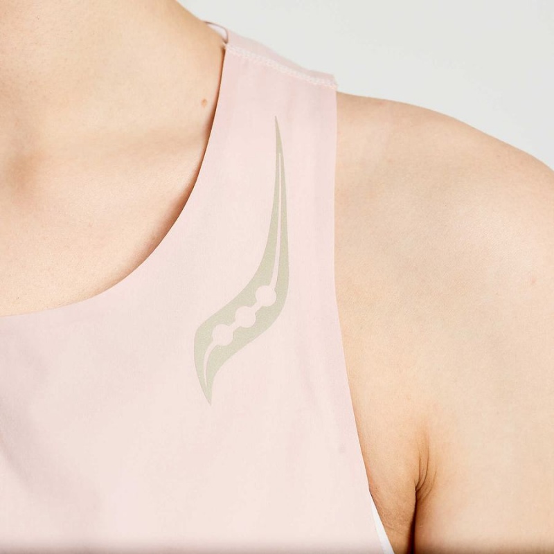 Rose Saucony Pinnacle Women's Tank Top | Philippines S64203-Q79