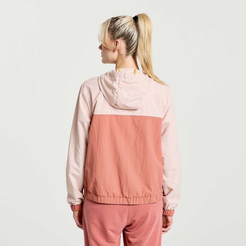 Rose Saucony Rested Anorak Women's Tops | Philippines S05289-K67