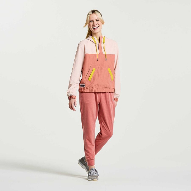 Rose Saucony Rested Anorak Women's Tops | Philippines S05289-K67