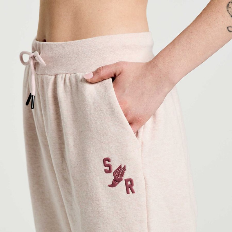 Rose Saucony Rested Women's Sweatpants | Philippines S37546-E79