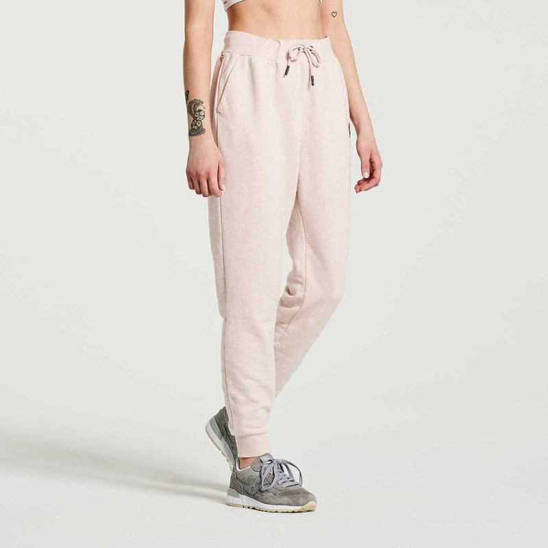 Rose Saucony Rested Women\'s Sweatpants | Philippines S37546-E79