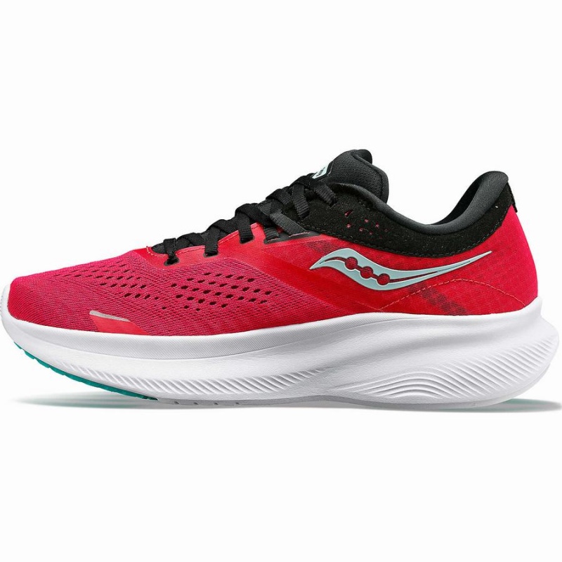 Rose / Black Saucony Ride 16 Women's Running Shoes | Philippines S50961-N91