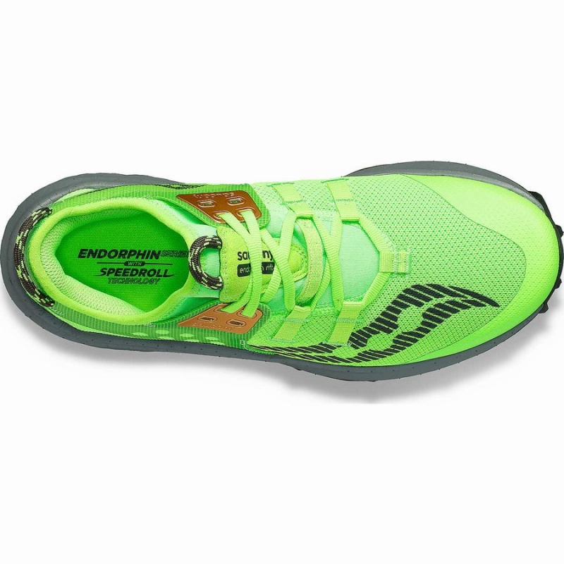 Slime / Umbra Saucony Endorphin Rift Men's Running Shoes | Philippines S62780-S38