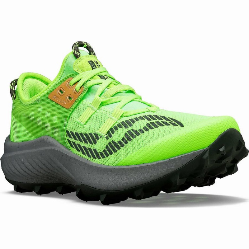 Slime / Umbra Saucony Endorphin Rift Men's Trail Running Shoes | Philippines S72315-X07