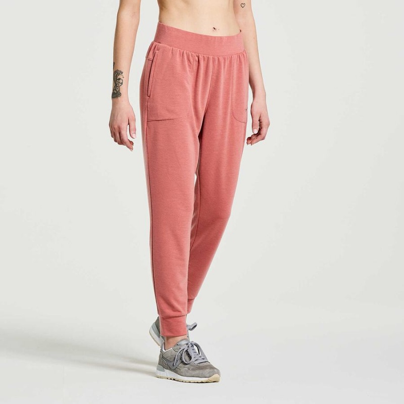 Soot Heather Saucony Boston Women's Pants | Philippines S39725-V23