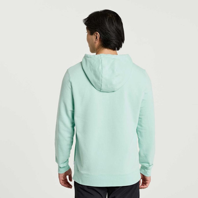 Turquoise Saucony Rested Men's Hoodie | Philippines S04617-W68