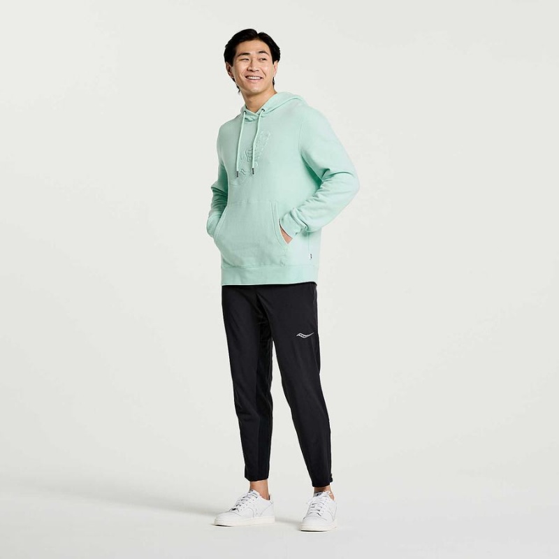 Turquoise Saucony Rested Men's Hoodie | Philippines S04617-W68