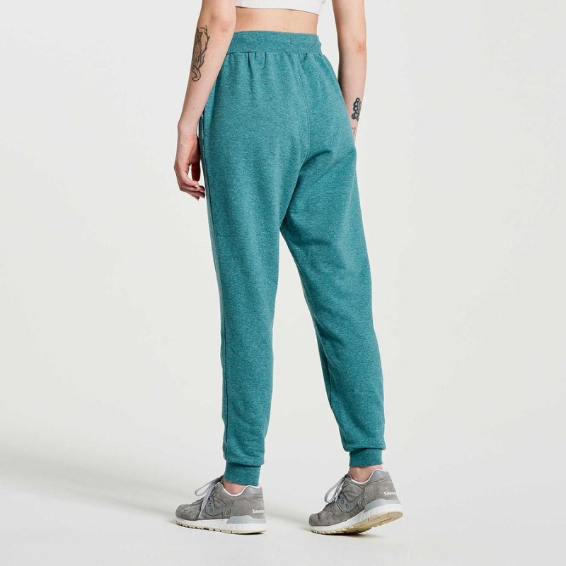 Turquoise Saucony Rested Women's Sweatpants | Philippines S41589-R02