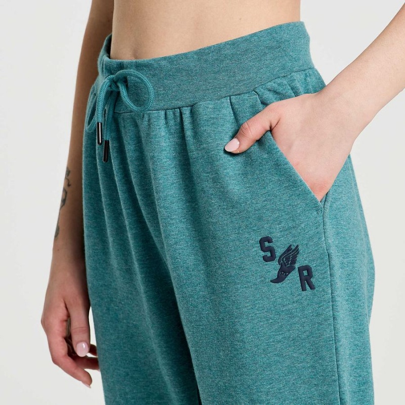 Turquoise Saucony Rested Women's Sweatpants | Philippines S41589-R02