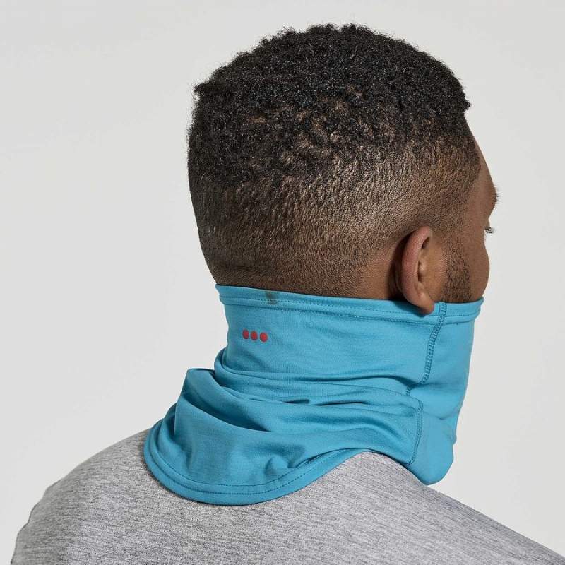 Turquoise Saucony Solstice Gaiter Men's Neck Warmer | Philippines S86903-B64