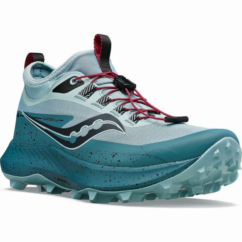 Turquoise / Blue Saucony Peregrine 13 ST Women's Trail Running Shoes | Philippines S94375-R92