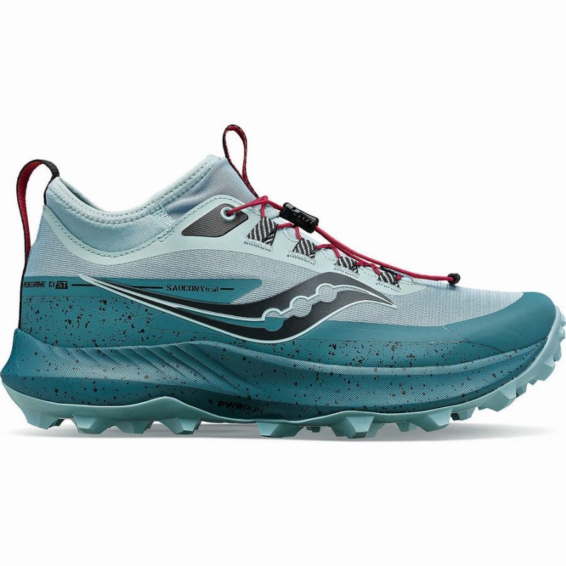 Turquoise / Blue Saucony Peregrine 13 ST Women\'s Trail Running Shoes | Philippines S94375-R92