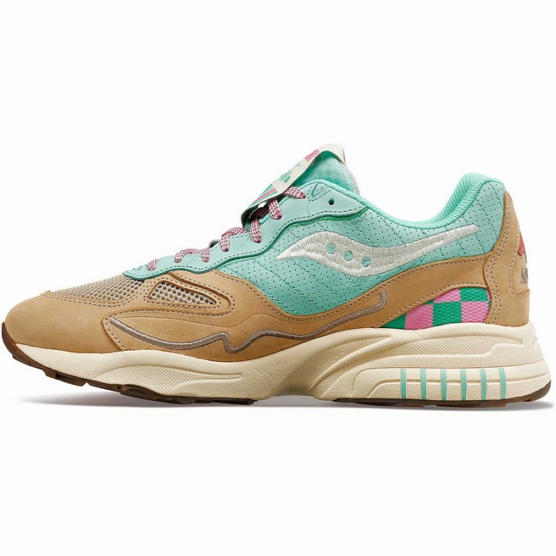 Turquoise / Grey Saucony 3D Grid Hurricane Earth Citizen Women's Sneakers | Philippines S58297-M04