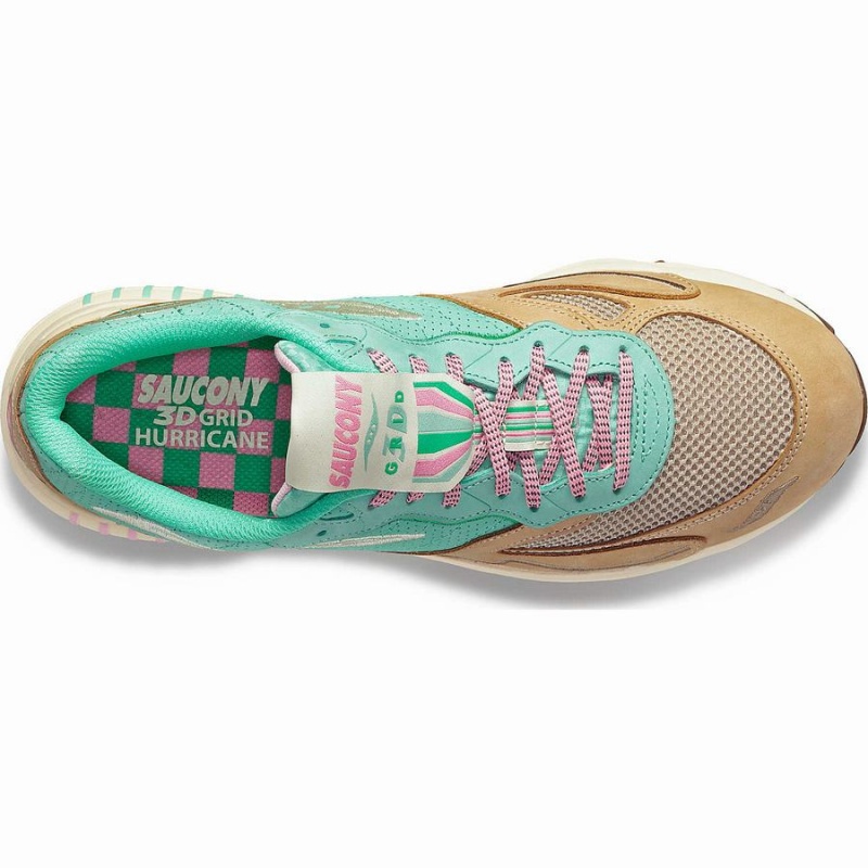 Turquoise / Grey Saucony 3D Grid Hurricane Earth Citizen Women's Sneakers | Philippines S58297-M04