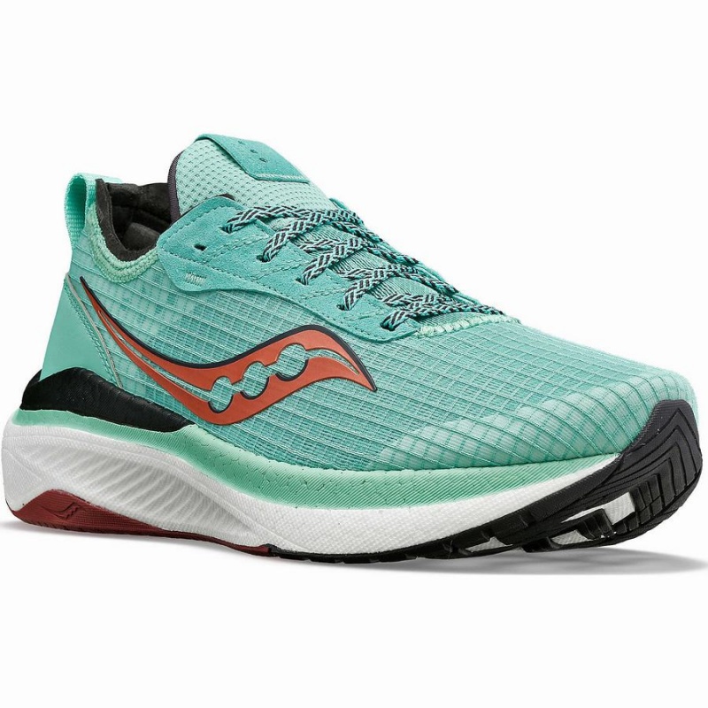 Turquoise / Orange Saucony Freedom Crossport Women's Walking Shoes | Philippines S81205-D04