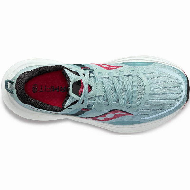 Turquoise / Rose Saucony Tempus Women's Running Shoes | Philippines S78320-E40