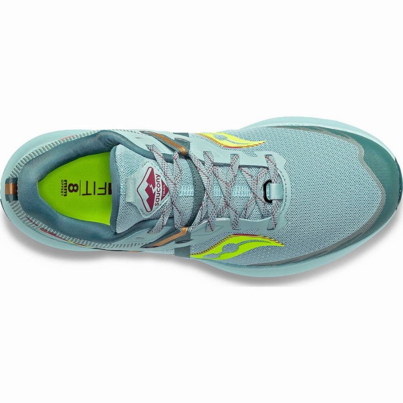 Turquoise / Yellow Saucony Ride 15 TR Women's Trail Running Shoes | Philippines S06812-G45