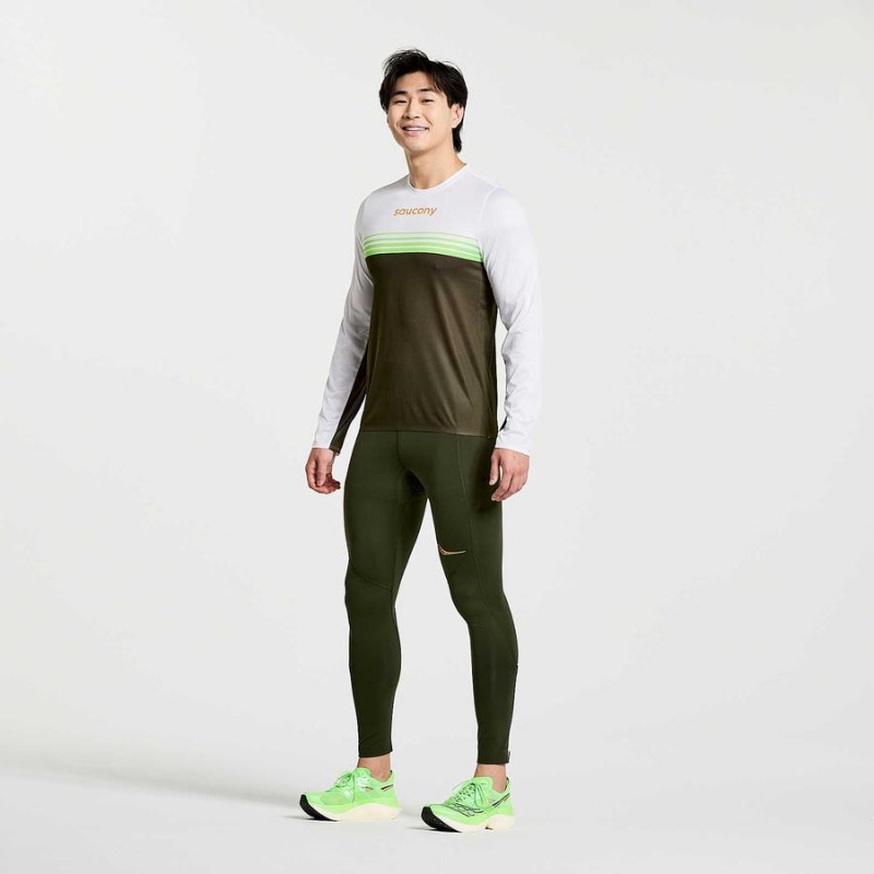 Umbra Saucony Elite Men's Tight | Philippines S81245-Y58