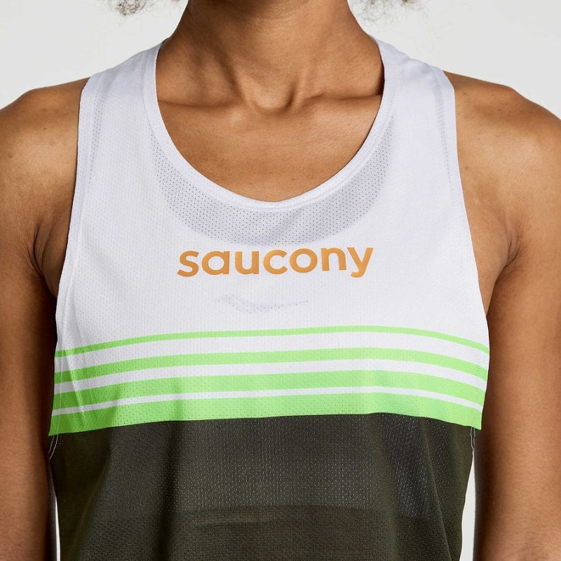 Umbra Saucony Elite Singlet Women's Tank Top | Philippines S39782-V37