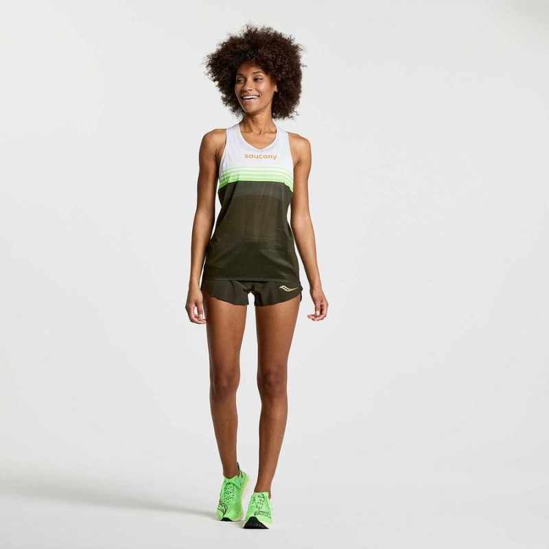 Umbra Saucony Elite Singlet Women's Tank Top | Philippines S39782-V37