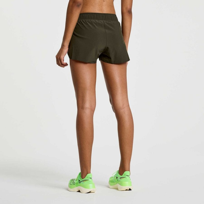 Umbra Saucony Elite Split Women's Shorts | Philippines S02789-L12