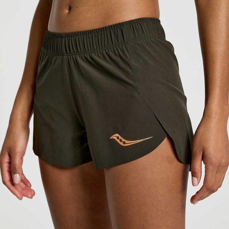 Umbra Saucony Elite Split Women's Shorts | Philippines S02789-L12