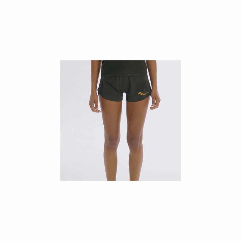 Umbra Saucony Elite Split Women's Shorts | Philippines S02789-L12