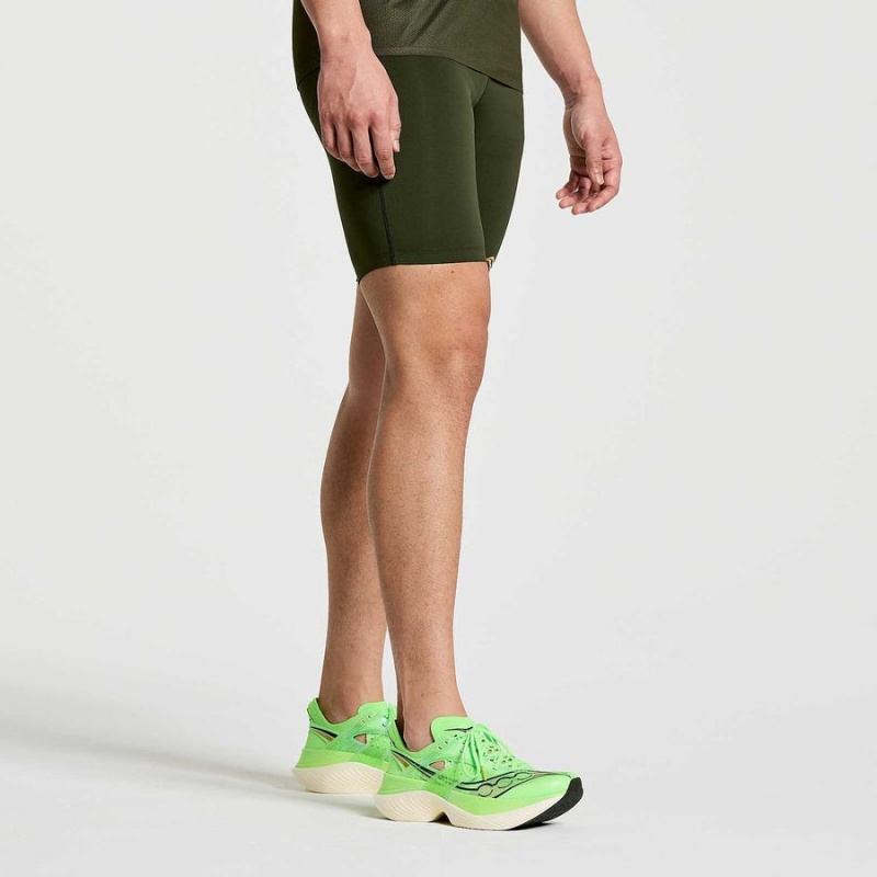 Umbra Saucony Elite Tight Men's Shorts | Philippines S95643-B65