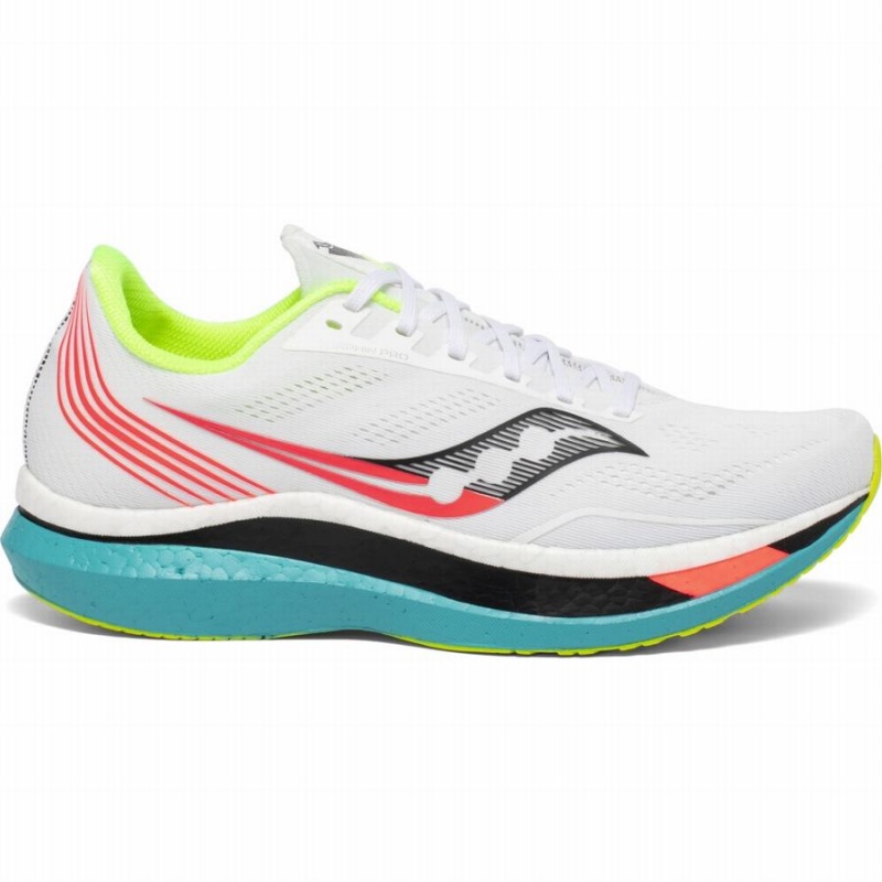 White Saucony Endorphin Pro Men\'s Running Shoes | Philippines S21753-R84