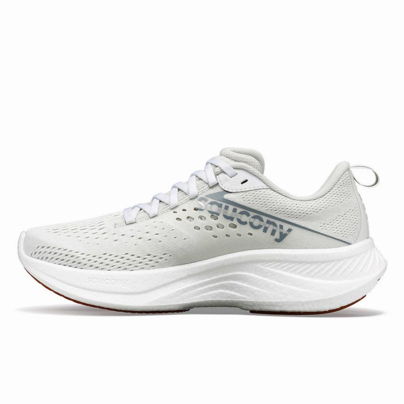 White Saucony Ride 17 Women's Running Shoes | Philippines S83592-H36