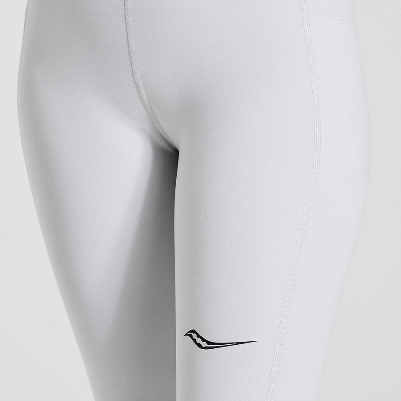 White Saucony Solstice Women's Tight | Philippines S53890-W93