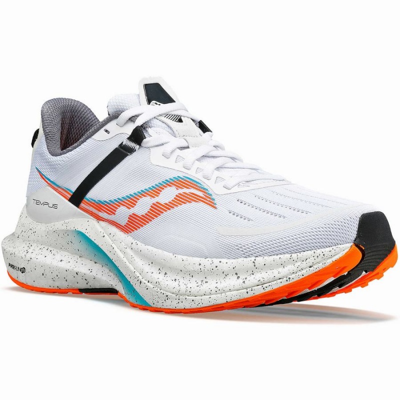 White Saucony Tempus Men's Running Shoes | Philippines S14657-P93