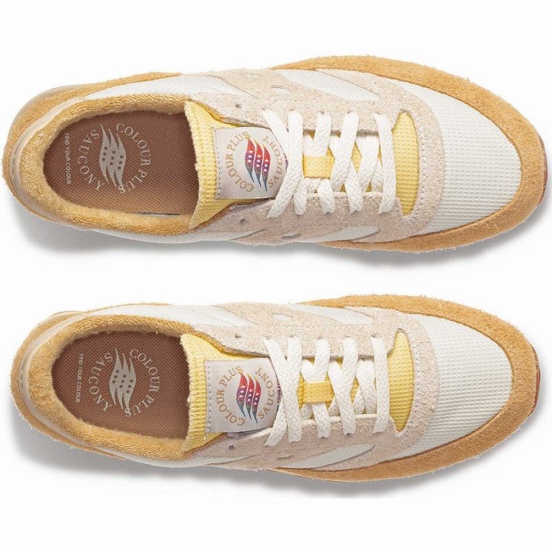 White / Beige Saucony x Colour Plus Jazz 81 Men's Sneakers | Philippines S10792-S30