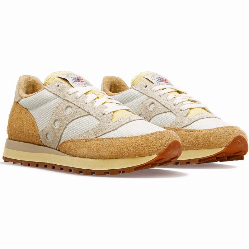 White / Beige Saucony x Colour Plus Jazz 81 Men's Sneakers | Philippines S10792-S30