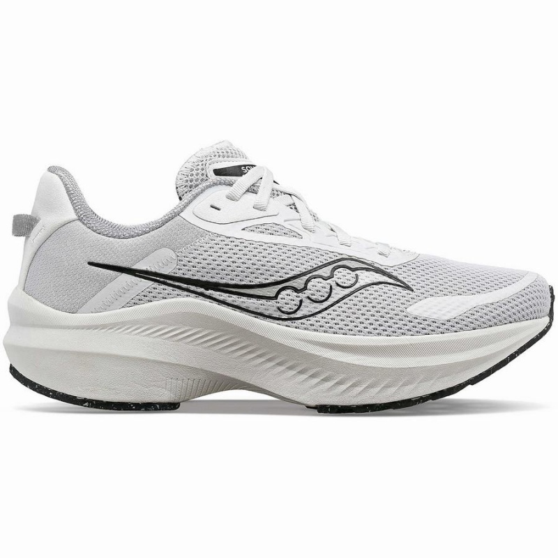 White / Black Saucony Axon 3 Men\'s Running Shoes | Philippines S23501-W56