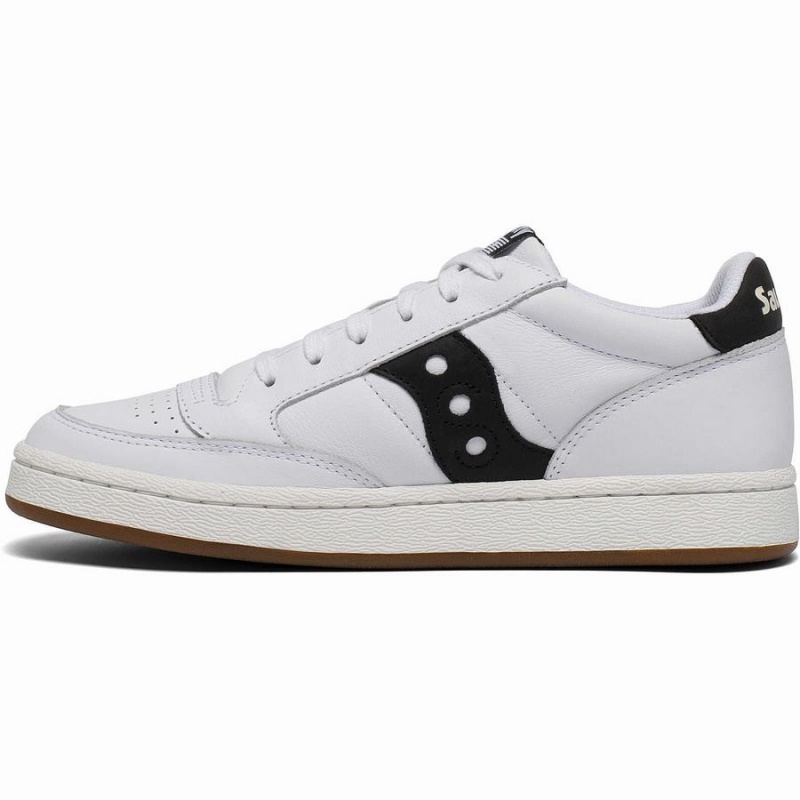 White / Black Saucony Jazz Court Men's Sneakers | Philippines S76319-T38