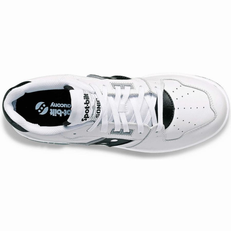 White / Black Saucony Spot-Bilt™ Sonic Low Women's Sneakers | Philippines S08456-W41