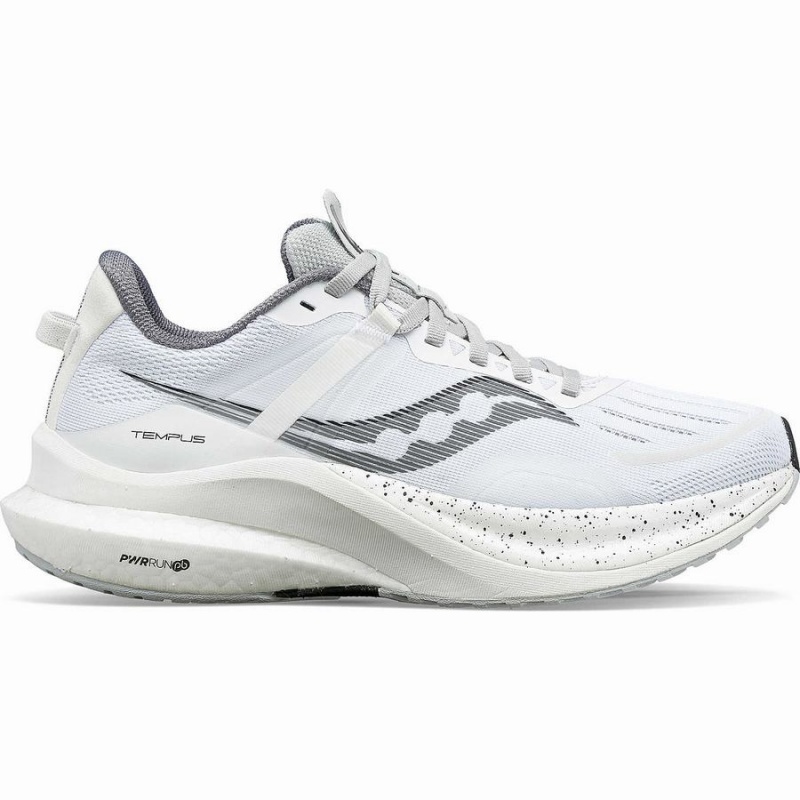 White / Black Saucony Tempus Men\'s Running Shoes | Philippines S47395-Z63