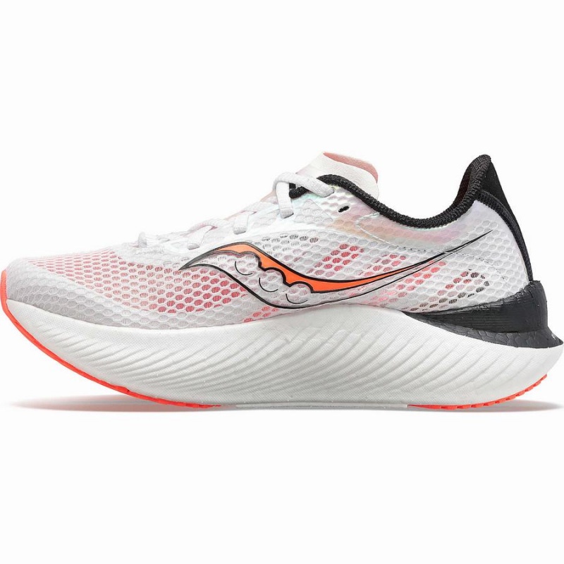 White / Black / Red Saucony Endorphin Pro 3 Women's Running Shoes | Philippines S71439-E43