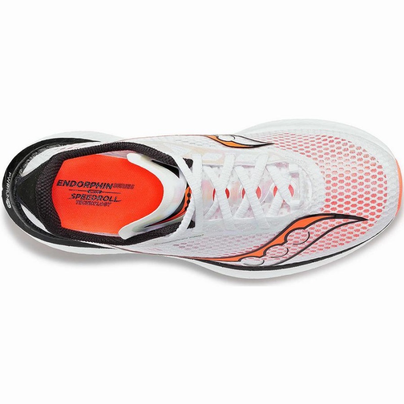 White / Black / Red Saucony Endorphin Pro 3 Women's Running Shoes | Philippines S71439-E43