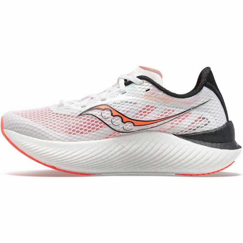 White / Black / Red Saucony Endorphin Pro 3 Men's Running Shoes | Philippines S05867-K47