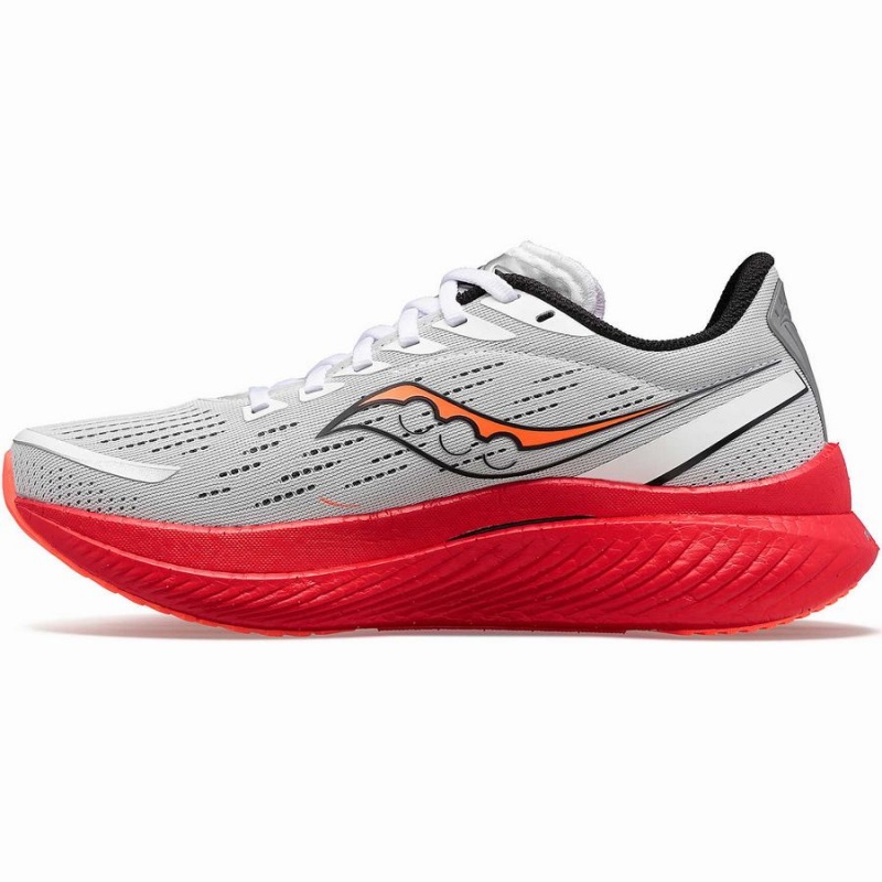 White / Black / Red Saucony Endorphin Speed 3 Men's Running Shoes | Philippines S56812-L16