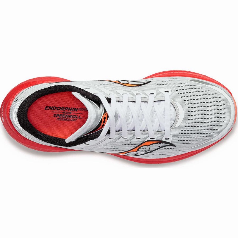 White / Black / Red Saucony Endorphin Speed 3 Men's Running Shoes | Philippines S56812-L16