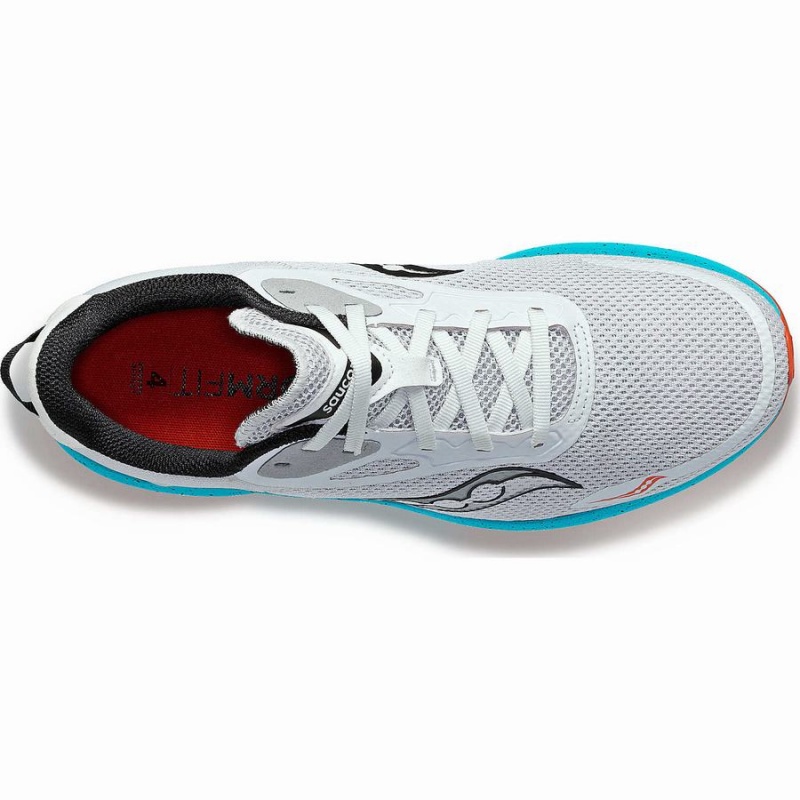 White / Blue Saucony Axon 3 Men's Running Shoes | Philippines S04932-E42