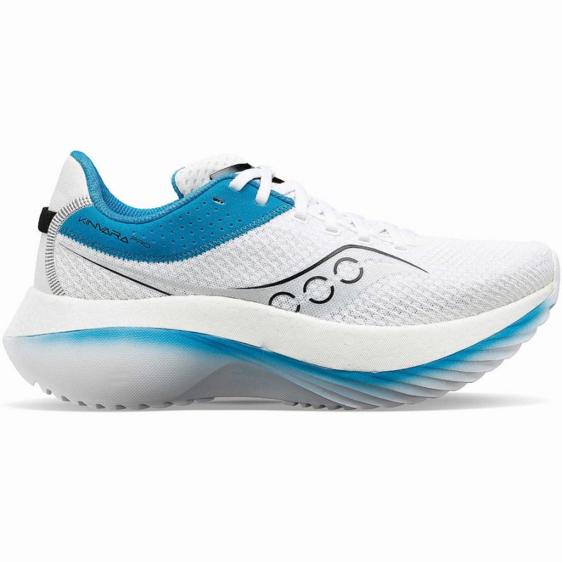 White / Blue Saucony Kinvara Pro Women\'s Running Shoes | Philippines S65349-D40