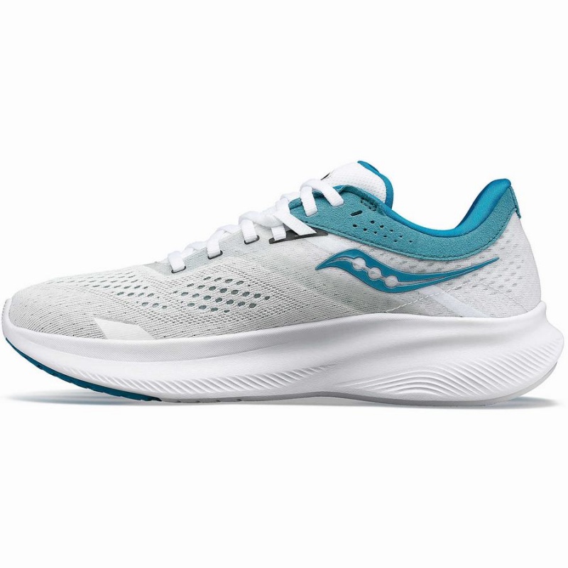 White / Blue Saucony Ride 16 Women's Running Shoes | Philippines S53718-K58