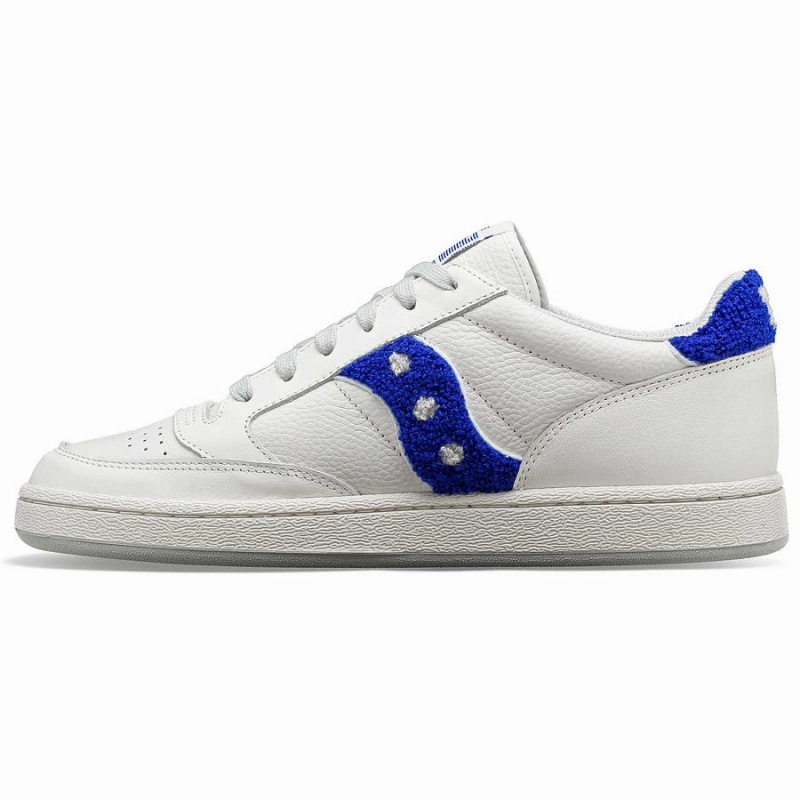 White / Blue Saucony X Maybe Tomorrow Jazz Court Varsity Women's Sneakers | Philippines S71963-K93