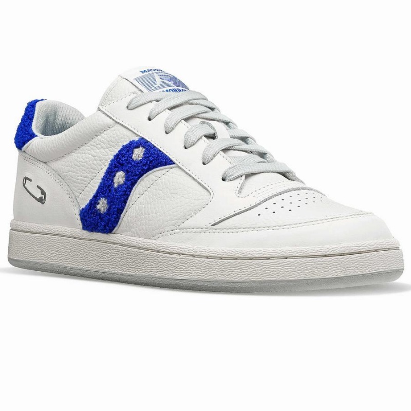 White / Blue Saucony X Maybe Tomorrow Jazz Court Varsity Women's Sneakers | Philippines S71963-K93