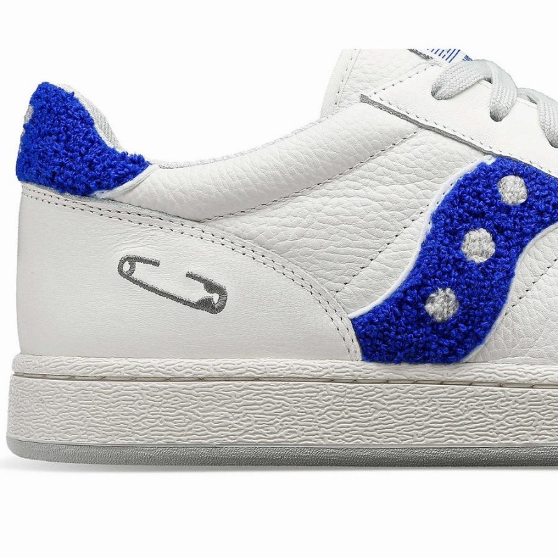 White / Blue Saucony X Maybe Tomorrow Jazz Court Varsity Women's Sneakers | Philippines S71963-K93